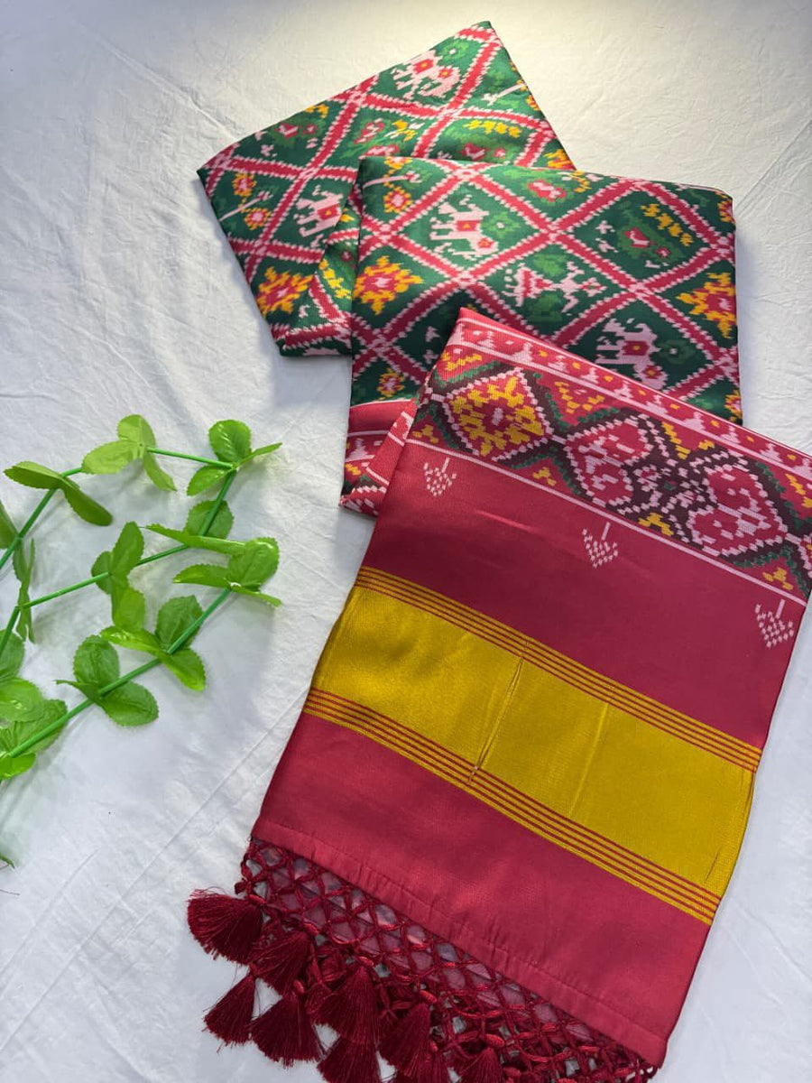 Premium Soft Pure Patola Silk Saree