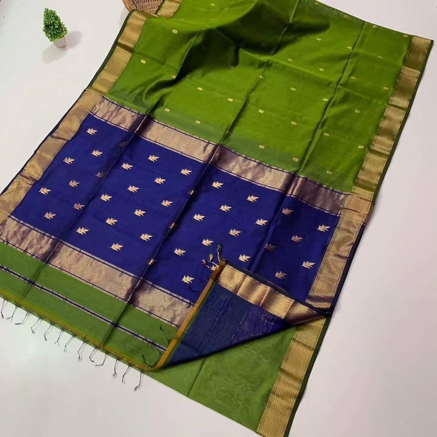 Cotton by Silk Maheswari sarees