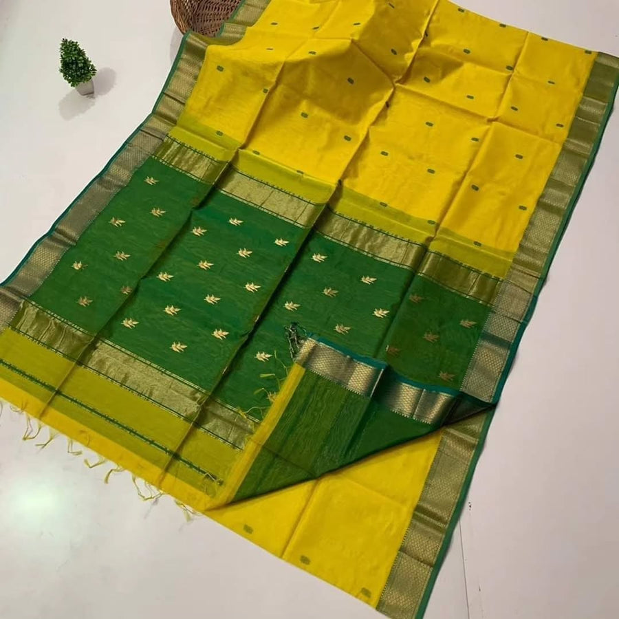 Cotton by Silk Maheswari sarees