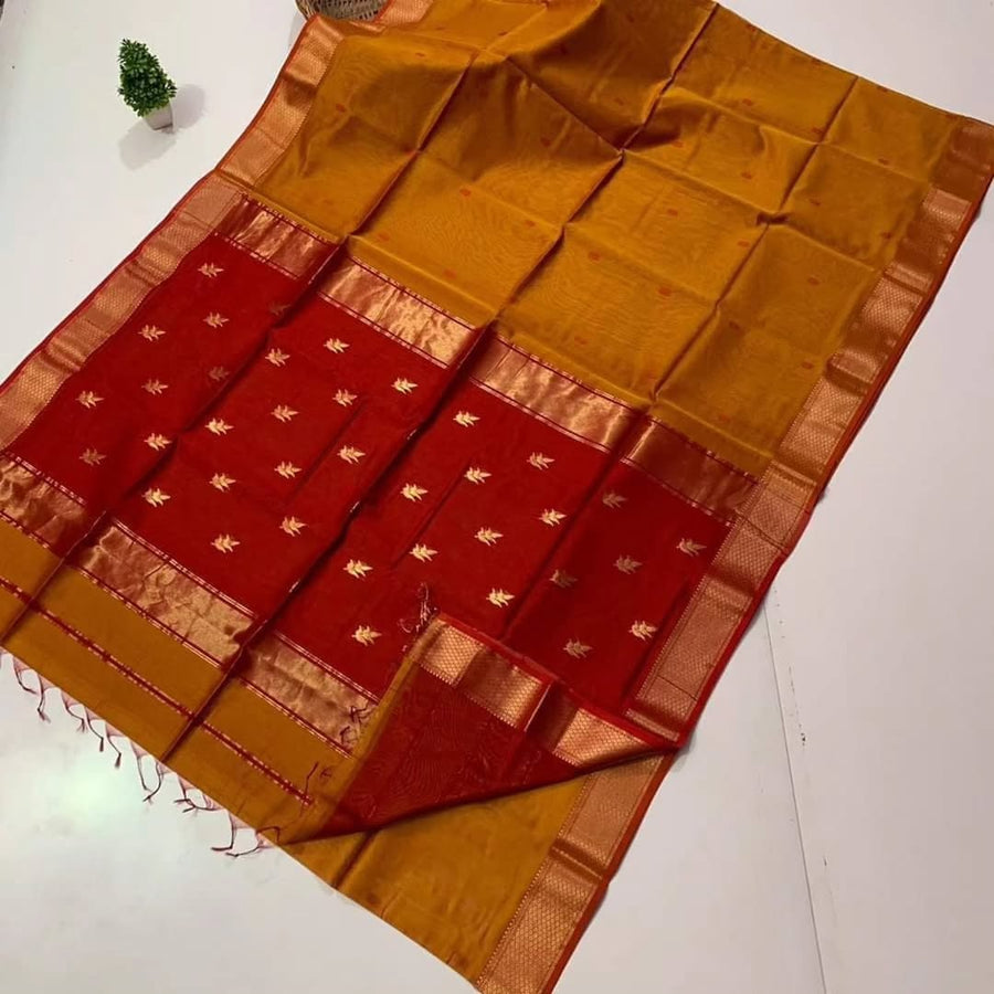 Cotton by Silk Maheswari sarees