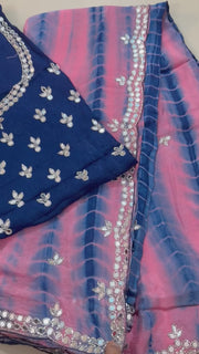 Pure chinnon saree