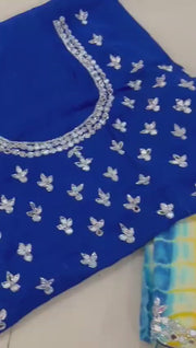 Pure chinnon saree