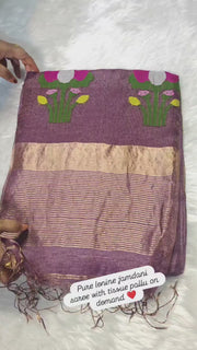 Pure Linen Jamdani