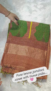 Pure Linen Jamdani