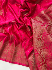 Pure Banarasi Mashru Satin Saree - Anvitha Collections