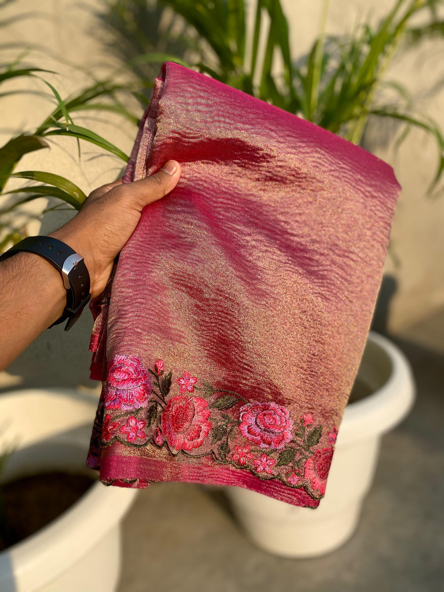 Banarasi Handloom Tissue Saree - Anvitha Collections