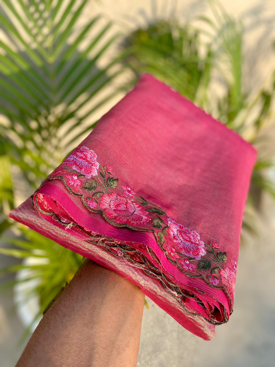 Banarasi Handloom Tissue Saree - Anvitha Collections