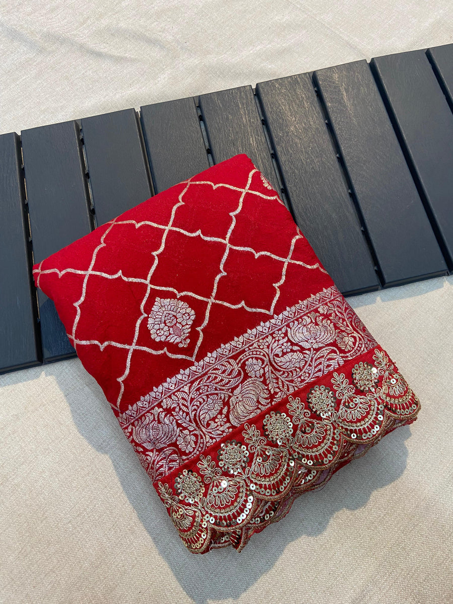 Soft Khaddi Georgette Silk - Anvitha Collections