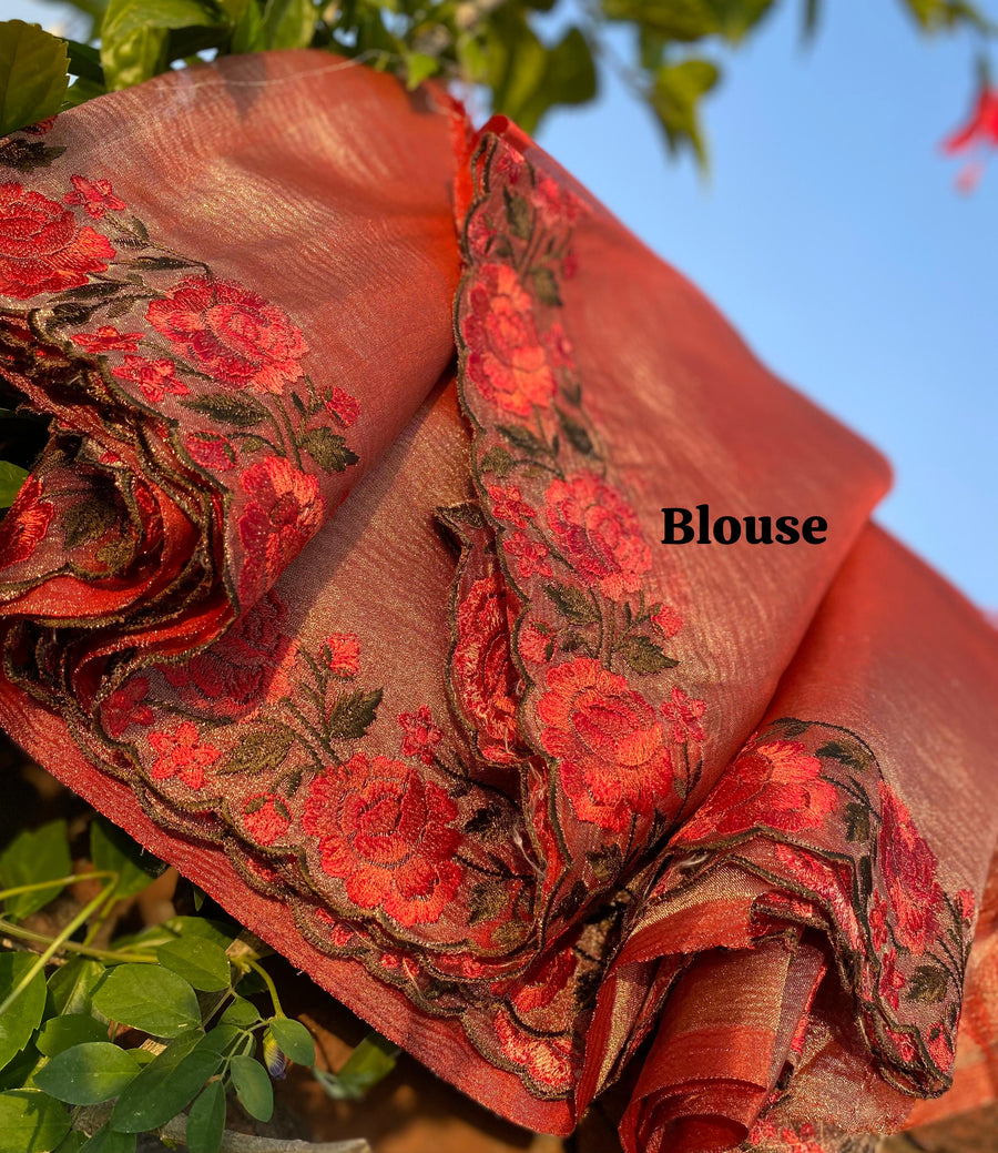Banarasi Handloom Tissue Saree - Anvitha Collections