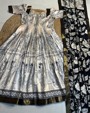 Kalamkari Print Gown