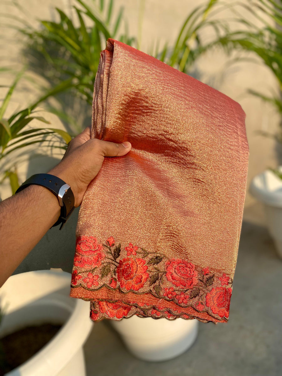 Banarasi Handloom Tissue Saree - Anvitha Collections