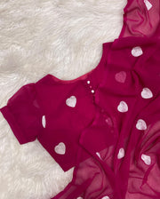 Pure Chiffon Georgette Saree - Anvitha Collections