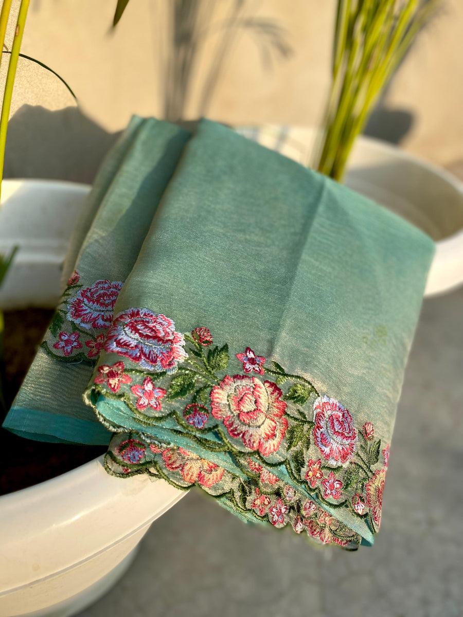 Banarasi Handloom Tissue Saree - Anvitha Collections