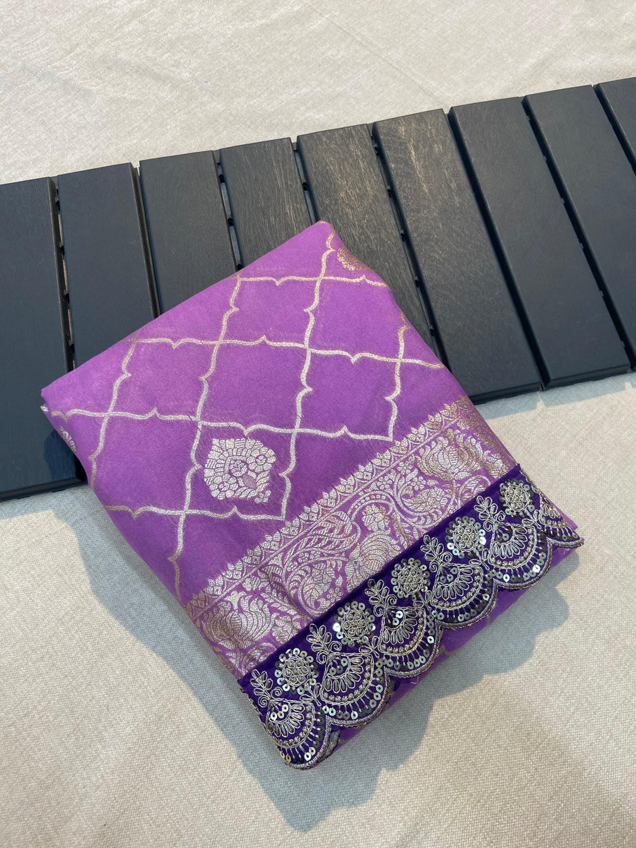 Soft Khaddi Georgette Silk - Anvitha Collections