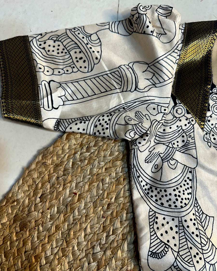 Kalamkari Print Gown