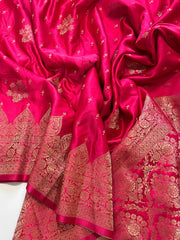 Pure Banarasi Mashru Satin Saree - Anvitha Collections