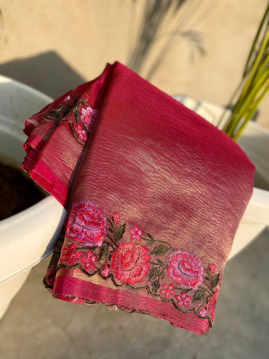 Banarasi Handloom Tissue Saree - Anvitha Collections