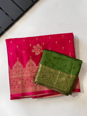 Pure Banarasi Mashru Satin Saree - Anvitha Collections