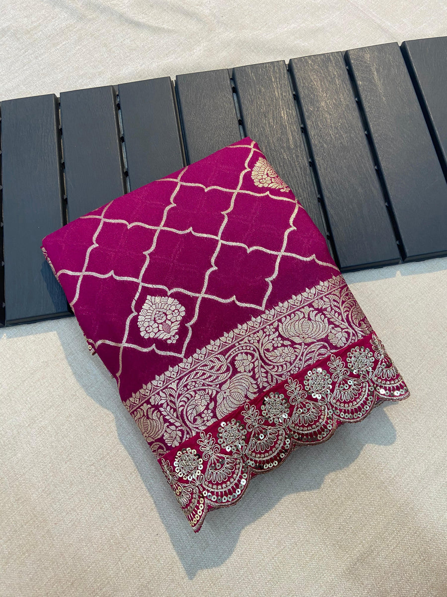 Soft Khaddi Georgette Silk - Anvitha Collections